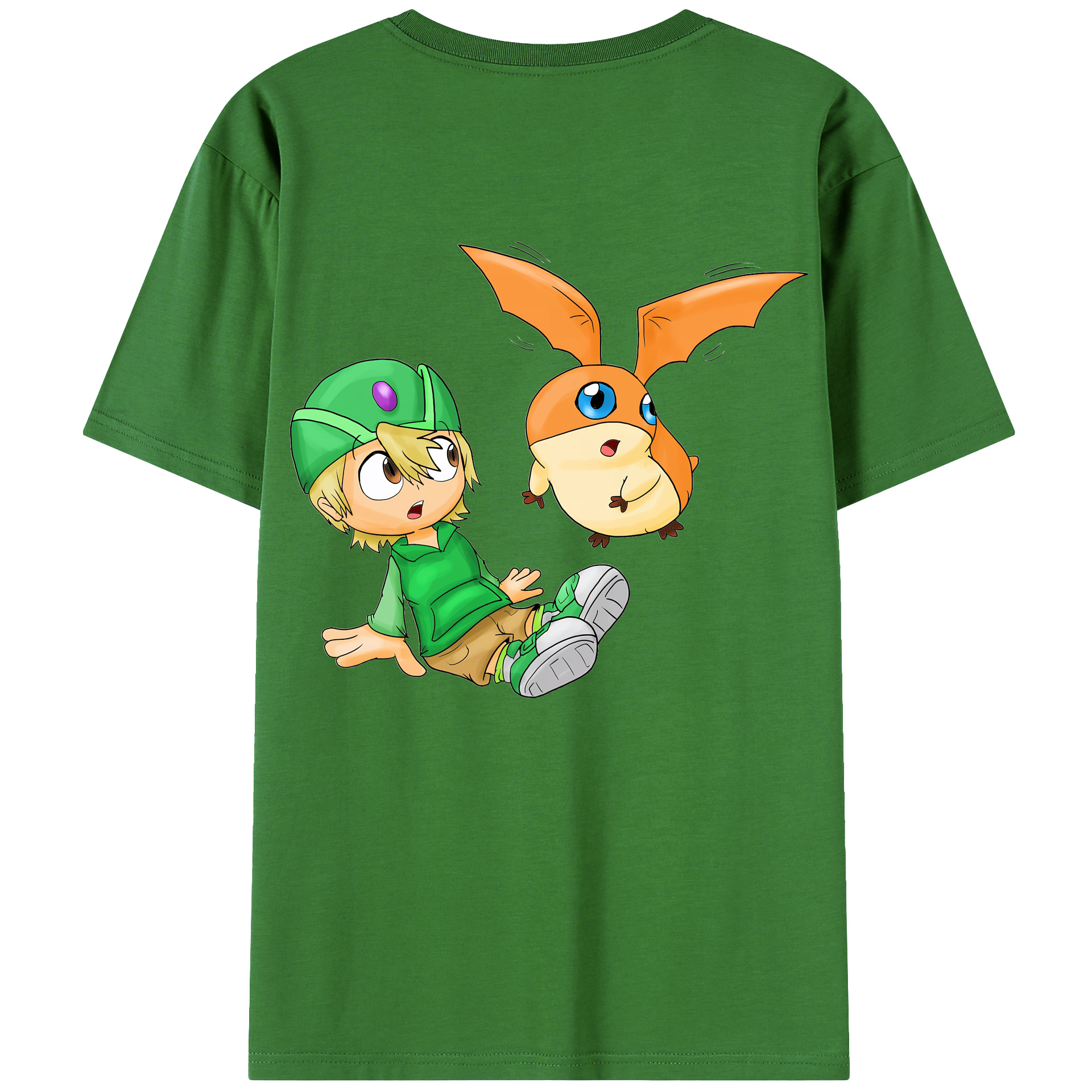 （画像用） Digimon デジタルモンスター/デジモン レディース半袖Tシャツ(バックプリント)